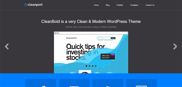 CleanPort WordPress Theme – Business / Portfolio Theme