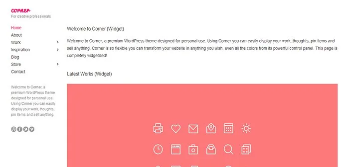 Corner WordPress Theme