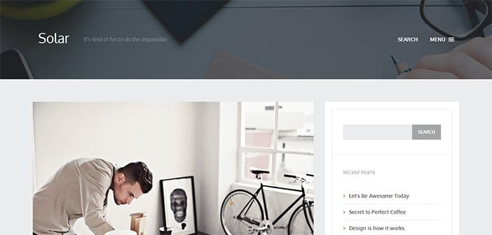 Solar WordPress Theme – Blog WordPress Theme