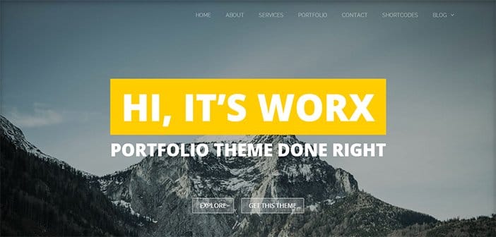 Worx WordPress Theme – Portfolio Theme