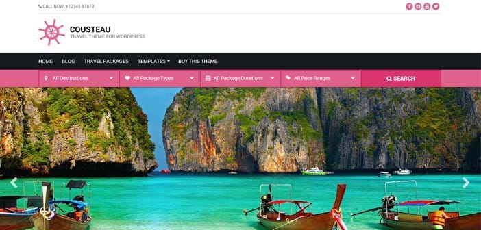 Cousteau WordPress Theme – Travel WordPress Theme