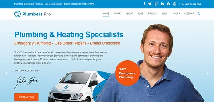 Plumbers Pro WordPress Theme – Business WordPress Theme