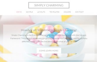 Simply Charming WordPress Theme – Blogging WordPress Theme