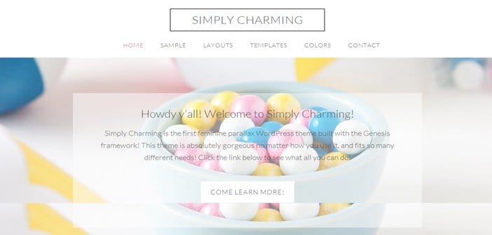 Simply Charming WordPress Theme – Blogging WordPress Theme