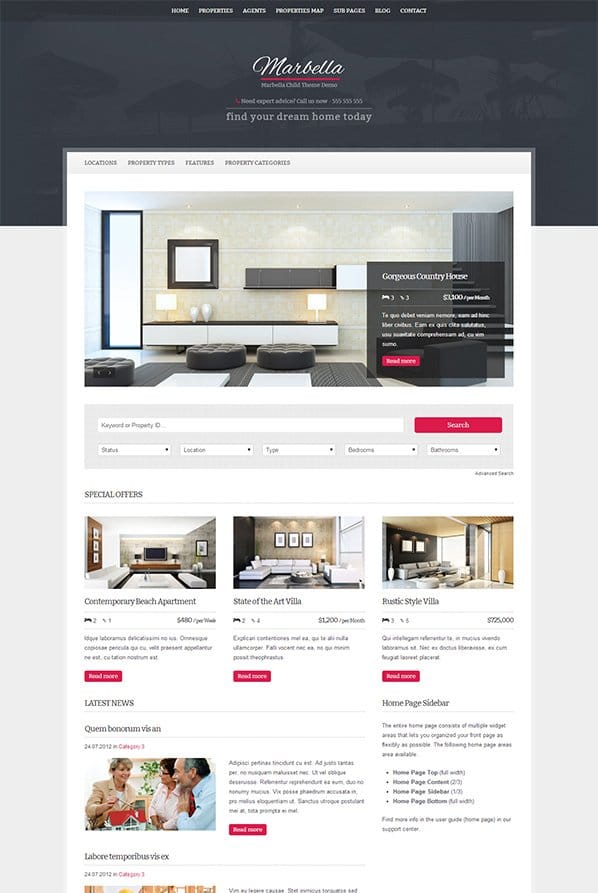 Marbella-WordPress-Theme