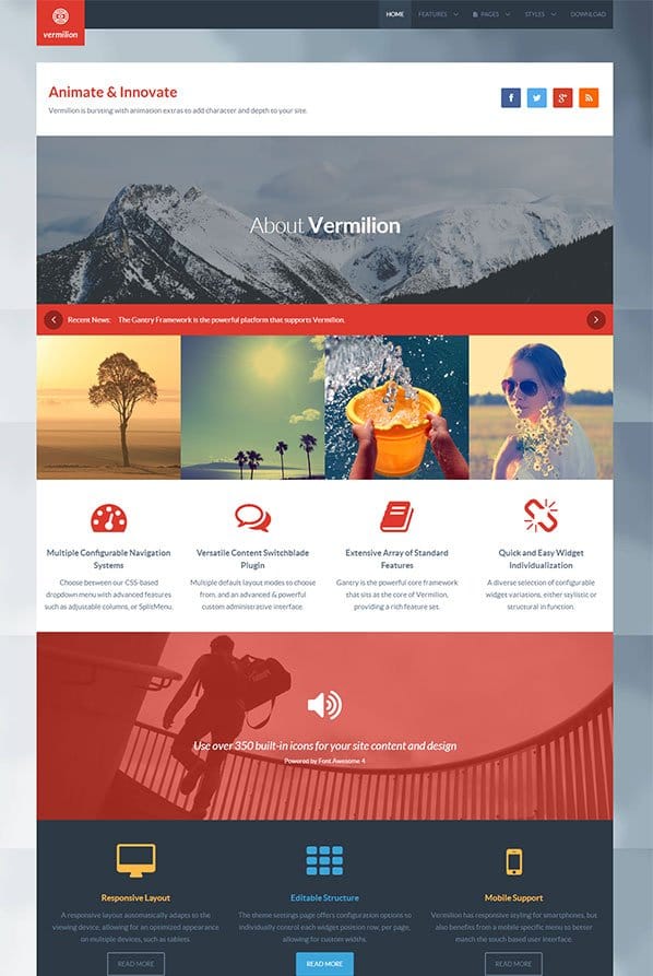 Vermilion WordPress Theme