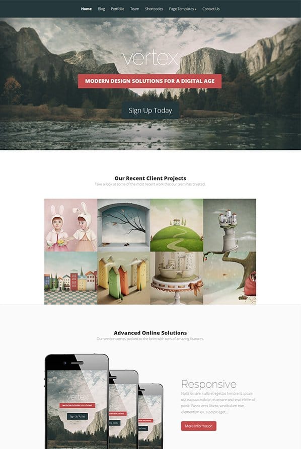 Vertex WordPress Theme