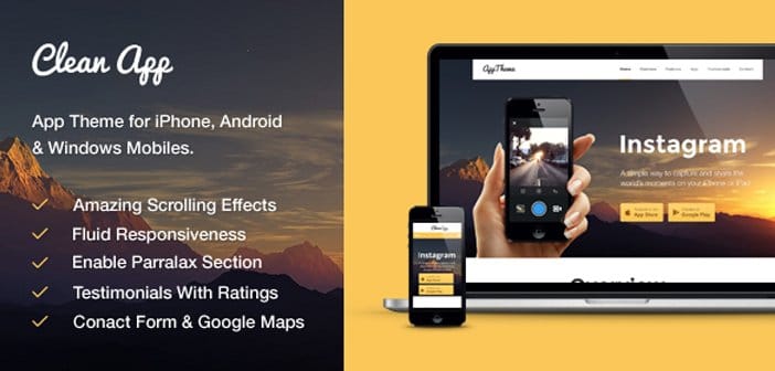 Cleanapp WordPress Theme – Mobile App WordPress Theme