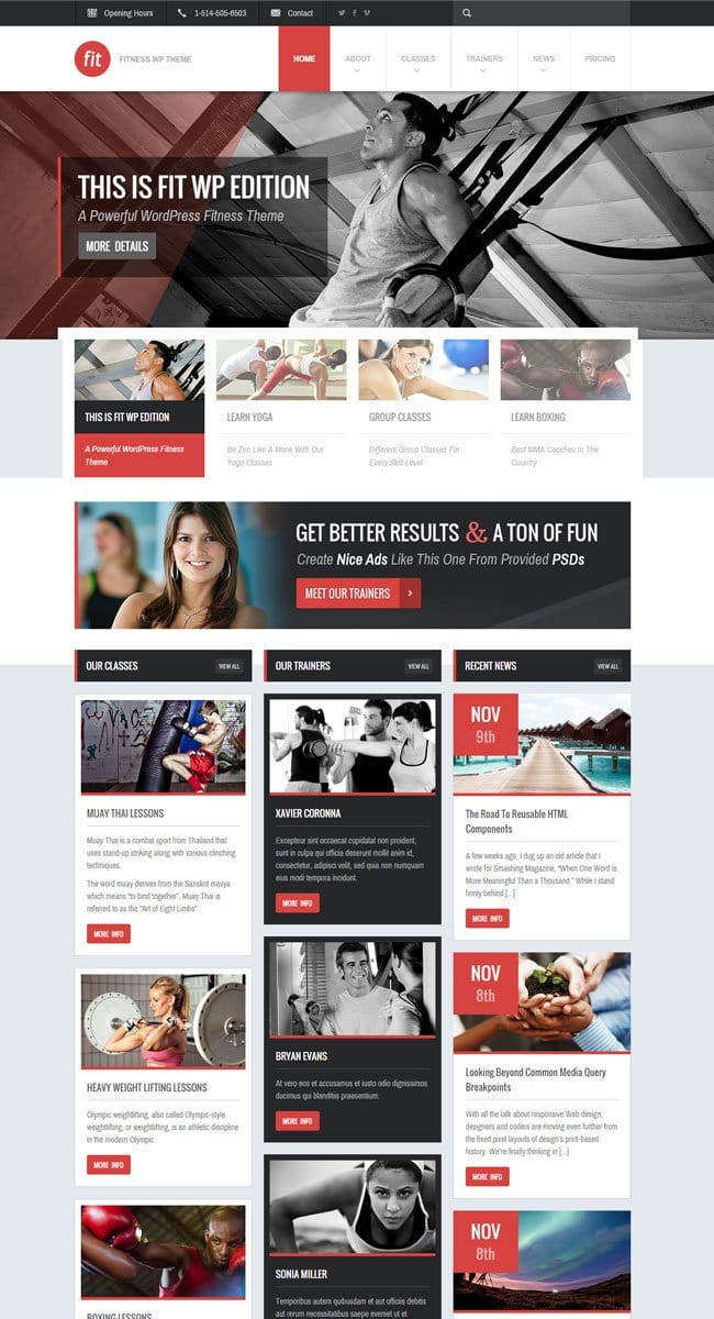 FIT WordPress Theme