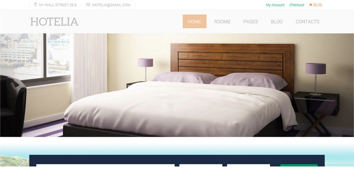 Hotelia – A Modern Hotel WordPress Theme