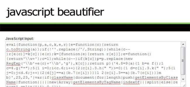 JavaScript Beautifier
