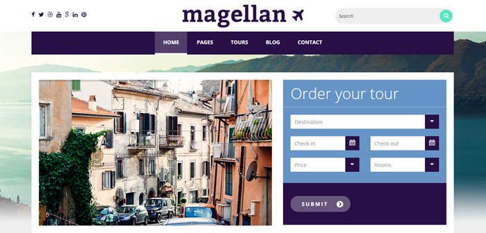 Magellan WordPress Theme – Travel WordPress Theme