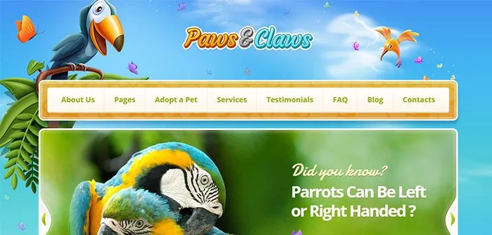 Paws and Claws WordPress Theme