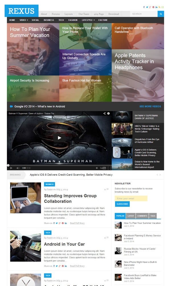 Rexus-WordPress-Theme