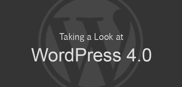 WordPress 4.0 Available for Download or Update