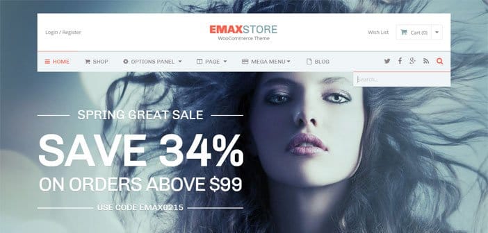 eMaxStore – A Beautiful eCommerce WordPress Theme