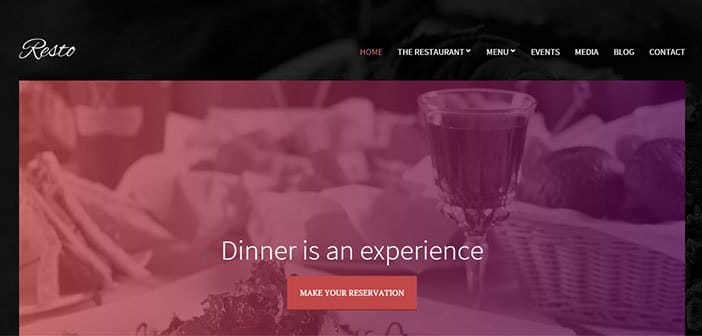 Resto – A Stunning Restaurant WordPress theme