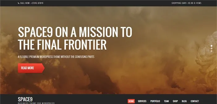 Space9 WordPress Theme Featured