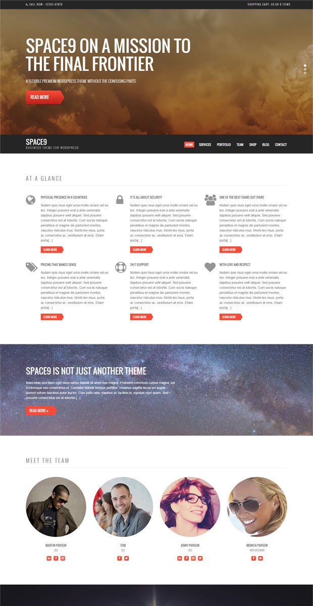Space9 WordPress Theme