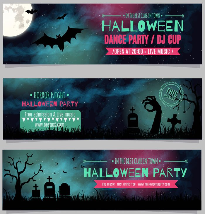 Halloween Dance Party Banner
