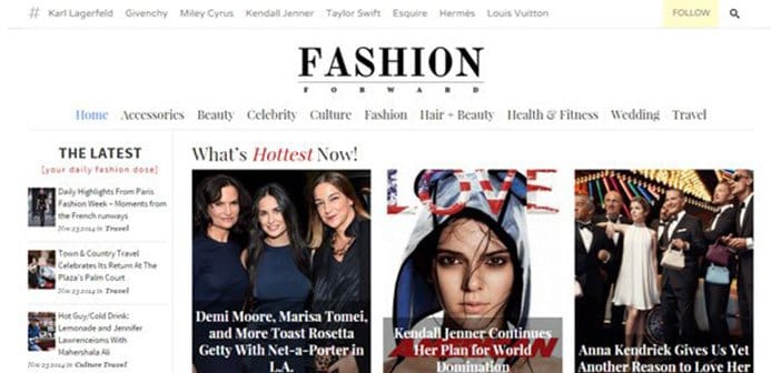 FashionForward – A Modern Fashion WordPress Magazine Theme