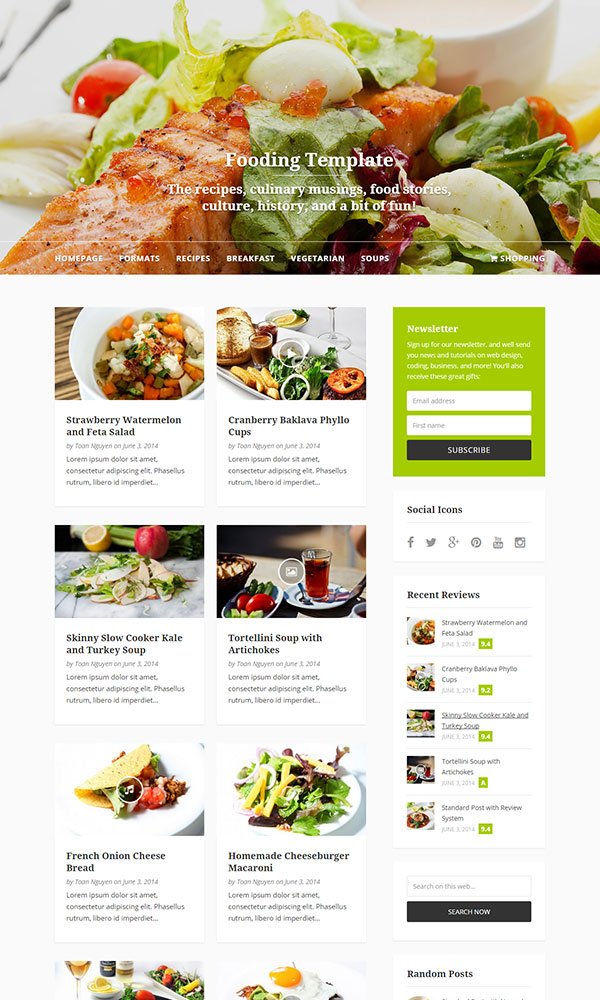 Fooding WordPress Theme