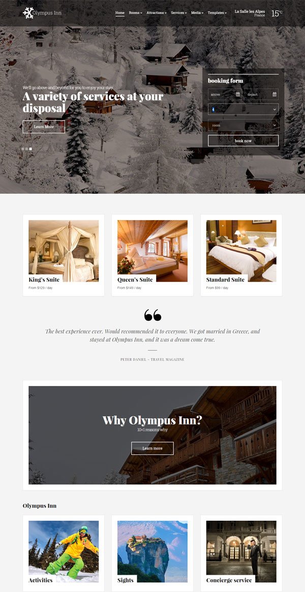 Olympus Inn WordPress Theme