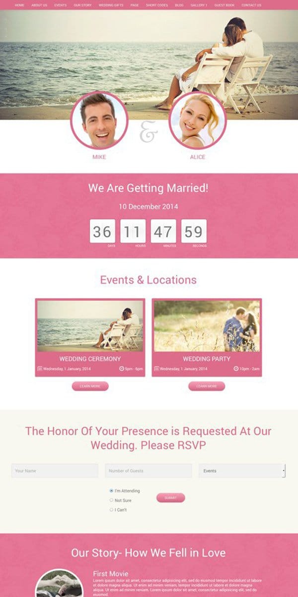 Wedding WordPress Theme