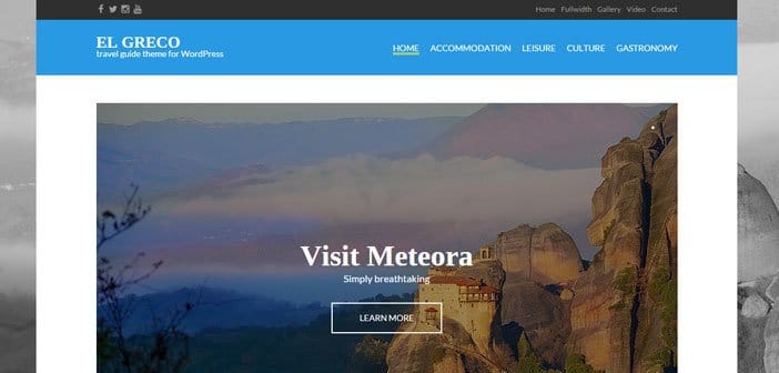 El Greco – A Beautiful Travel WordPress theme