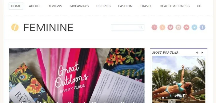 Feminine WordPress Theme