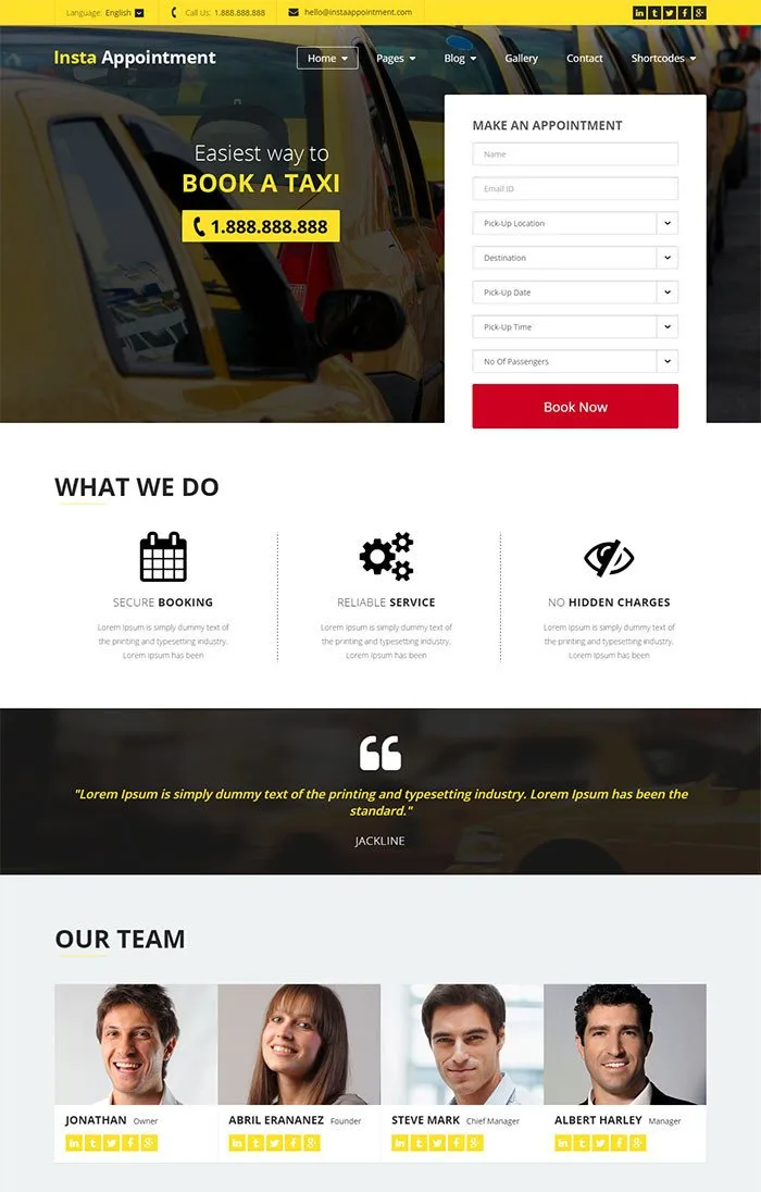 InstaAppointment Theme