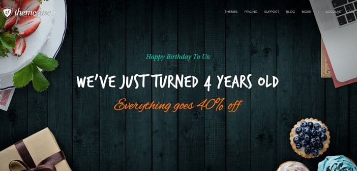 Birthday Sale By ThemeFuse : 40% Off on Everything