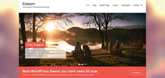 Esteem - Portfolio WordPress Theme