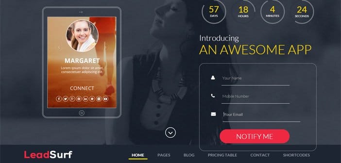 LeadSurf – A Lead Capture Landing Page WordPress Theme