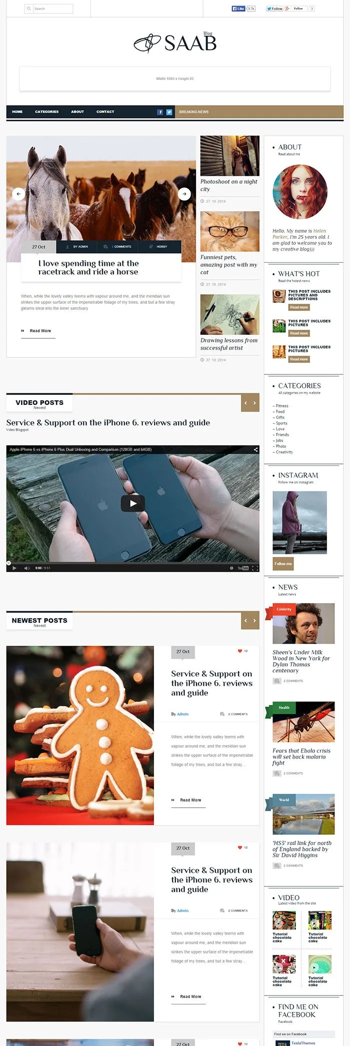 Saab WordPress Theme