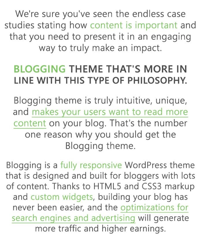 blogging theme