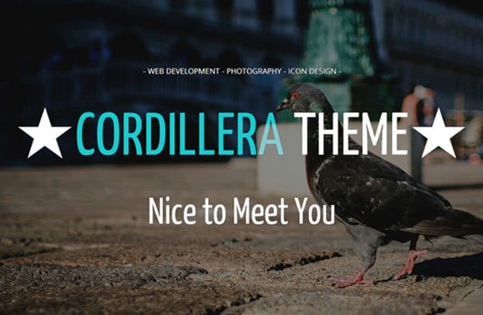 cordillera wordpress theme