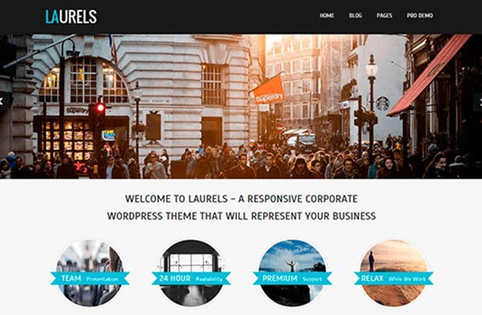 laurels wordpress theme