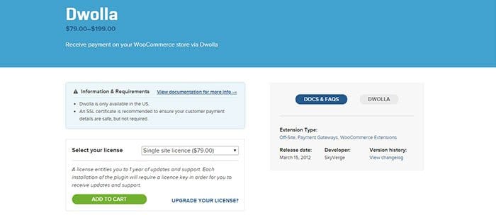 Dwolla Payment Gateway Plugin