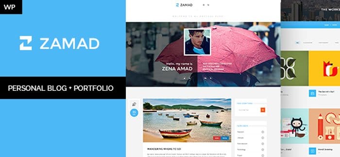 Zamad Personal Blog Portfolio WordPress Theme