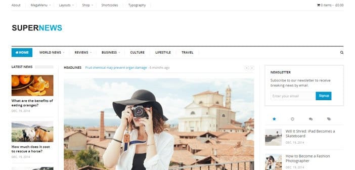 SuperNews – A Flexible and Super Multi-purpose WordPress Theme