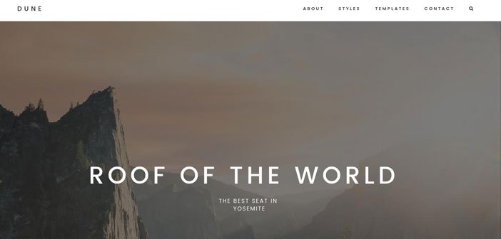 Dune – A Beautiful, Functional WordPress Theme for Photobloggers