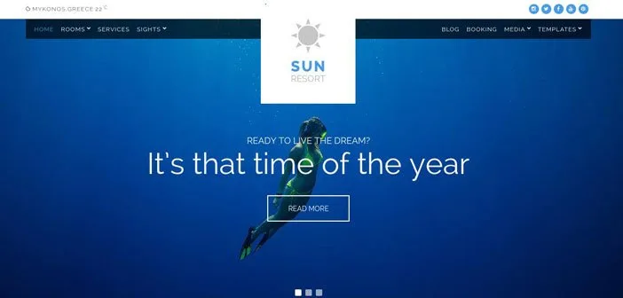 Sun Resort WordPress Theme