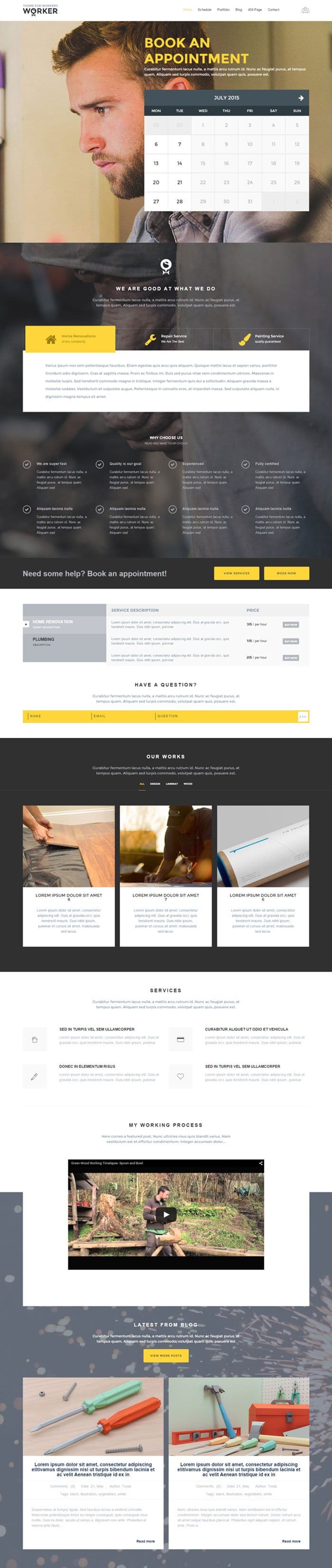 Download Worker WordPress Theme