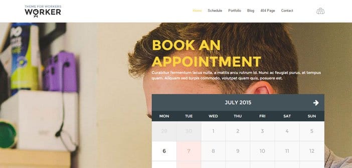 Worker – A Beautiful Small Business Booking WordPress Theme