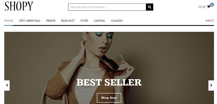 Shopy – A Minimal and Fresh eCommerce WordPress Theme