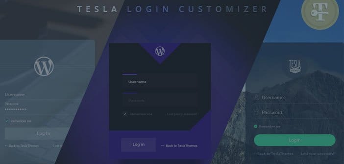 Tesla Login Customizer – Easily Customize WordPress login page