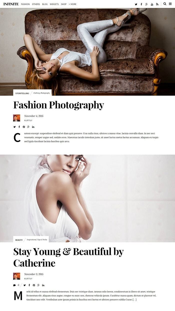 Infinite WordPress Theme