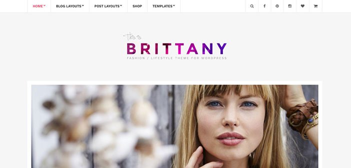 Brittany – A Stunning Blogging WordPress Theme