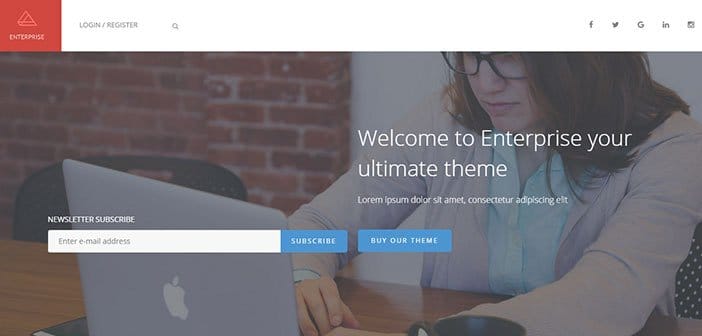 Enterprise – A Multipurpose Corporate WordPress Theme